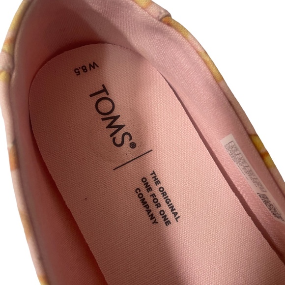 Tom’s 8 1/2 Fortune Cookie Pink Alpargata Canvas Flats - Picture 6 of 8